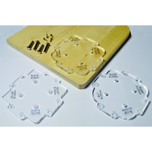 CMT TMP-R12 12 Corner Radius Router Template (3-Pc)