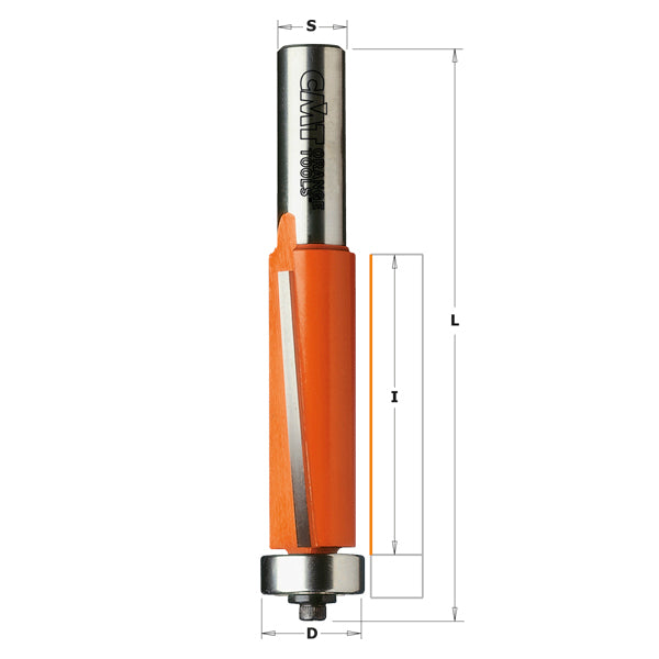 CMT 806.690.11 Super-Duty Flush Trim Bit 1/2-Inch Shank 2-Inch Cutting Length Carbide-Tipped
