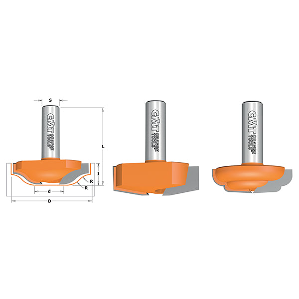 CMT 870.502.11 Panel Router Bit 2-Inch Diameter 1/2-Inch Shank