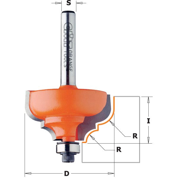 CMT 845.350.11 1-3/8" Router Classical Ogee Bit