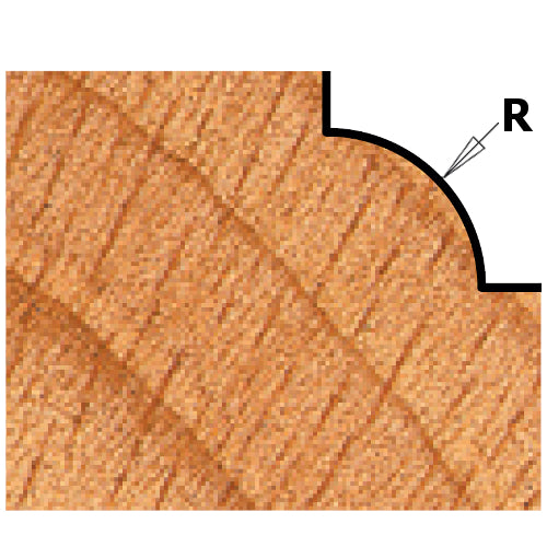 CMT 82706 Contractor Ovolo Bit 1-inch Diameter 1/4-inch Radius 1/4-inch Shank