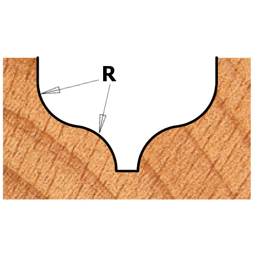 CMT 86508 Decorative Ogee Bit 1-1/32-inch Diameter 1/4-inch Radius 1/4-inch shank