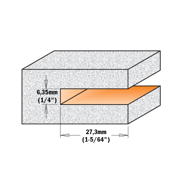 CMT 822.033.11B 4 Wing Cut Out Router Bit for Solid Surface