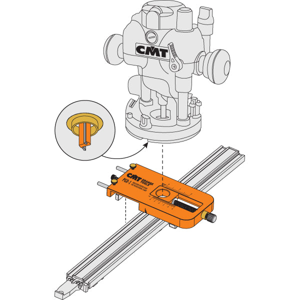 CMT PGD-1 All-in-One Adjustable Precision Router Dado Jig