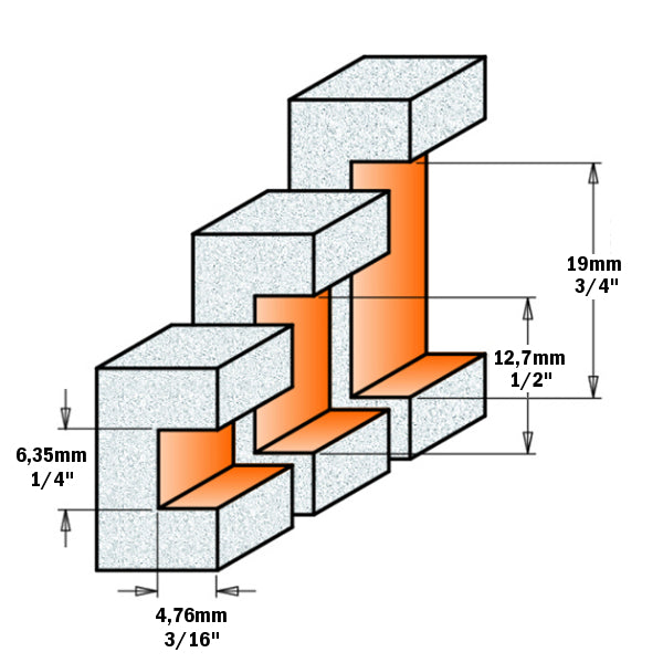 CMT 880.511.11 Solid Surface Inlay Bit W/Bearing 7/8-Inch Diameter 1/2-Inch Shank