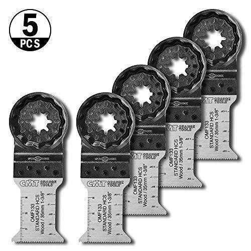 CMT OMF133-X5 1-3/8" Plunge Cut Blade for Wood HCS Starlock (5-Pc)
