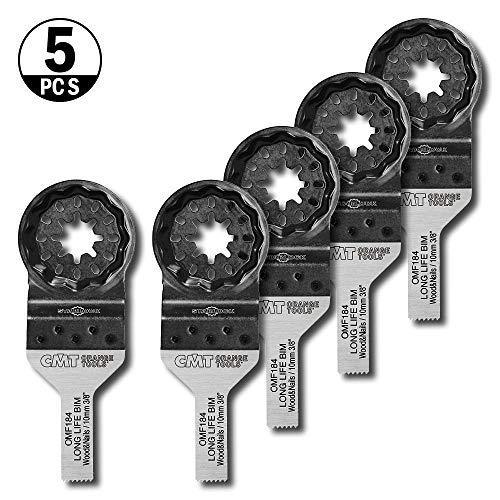 CMT OMF184-X5 3/8" Plunge Cut Blade for Wood & Nails BIM Starlock (5-Pc)