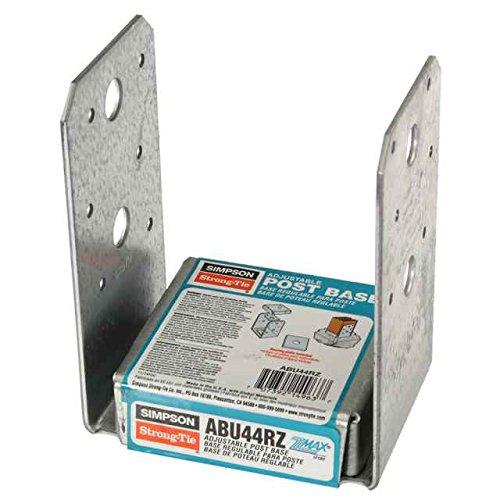 Simpson ABU44RZ Rough Cut 4x4 Adjustable Post Base - Zmax Finish