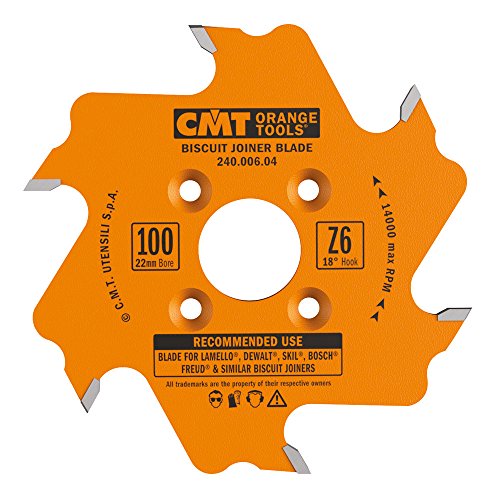CMT 240.006.04 Biscuit Joiner 4"x22mm T6