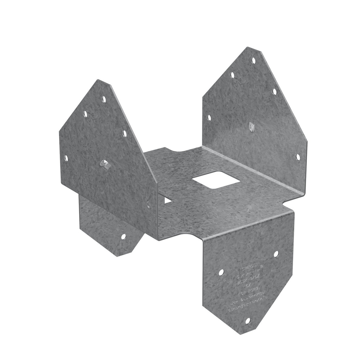  BCS2-3/6Z 2-3x6 Post Cap w/ Double-Shear Nailing, Zmax Finish