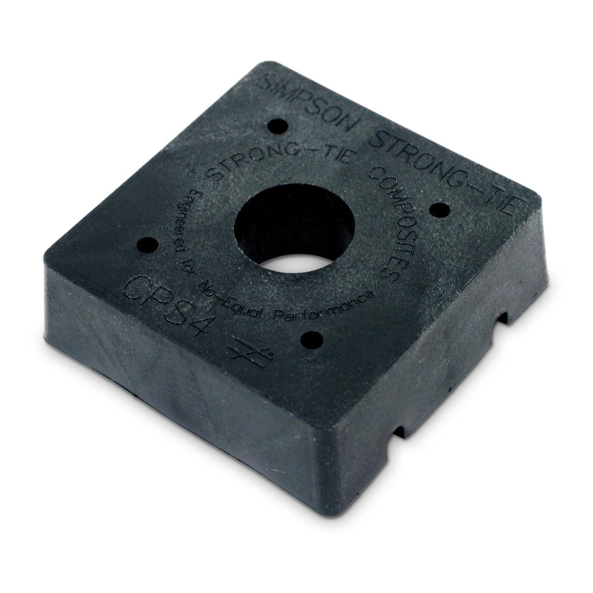 Simpson 4 x 4 Black Composite-Plastic Standoff Post Base CPS4-R