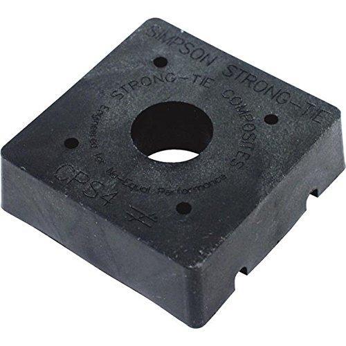 Simpson 4 x 4 Black Composite-Plastic Standoff Post Base CPS4-R
