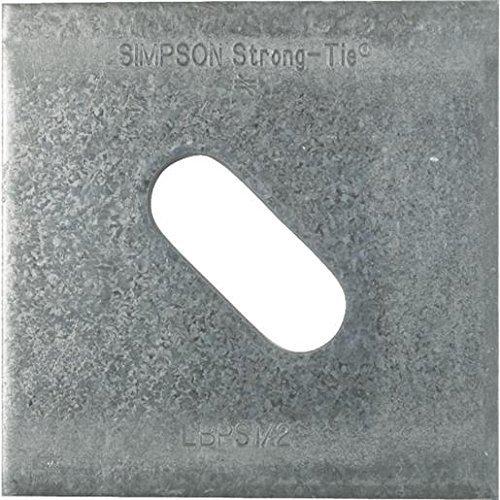 Simpson LBPS 1/2 3x3 Slotted Bearing Plate, 1/2" Hole