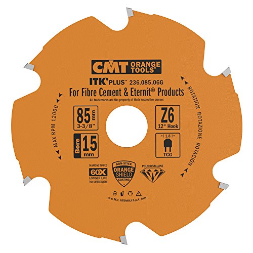 CMT 236.085.06G ITK Plus Diamond Saw Blade for Fiber Cement 3-3/8" T6 TCG