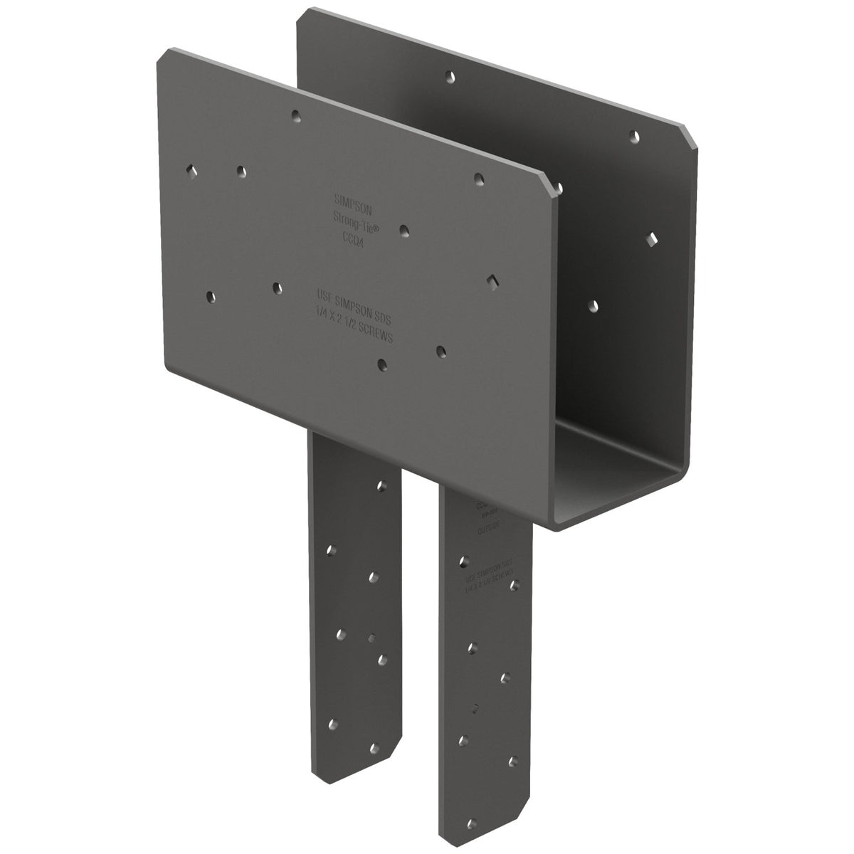 Simpson 4" Beam x 4" Post Column Cap w/SDS Screws