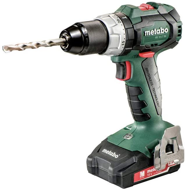 Metabo 18V Brushless Drill/Driver Kit 2x 2.0Ah 301/664 in-lbs BS 18 LT BL 2.0