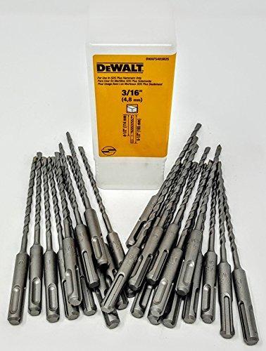 DeWALT 3/16 X 6-1/2 SDS + 2 Cutter Hammer Drill Bit 25-Pack DW5403B25