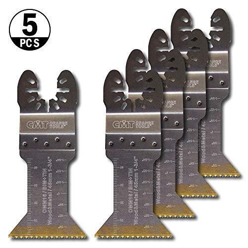 CMT OMM16-X5 1-3/4" Plunge & Flush-Cut for Wood & Metal BIM+TIN (5-Pc)