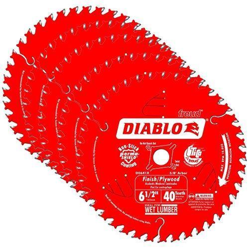Diablo 6-1/2" x 40T Finish Trim Saw Blade D0641