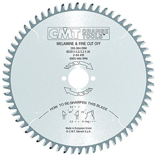 CMT 283.064.09M Ultra Finish Plywood & Melamine Saw Blade 220x30mm T64 Hi-ATB
