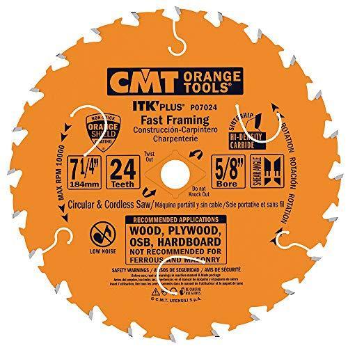 CMT P07024-X10 ITK-Plus Fast Framing Blade 7-1/4" x 5/8" 10-Pk