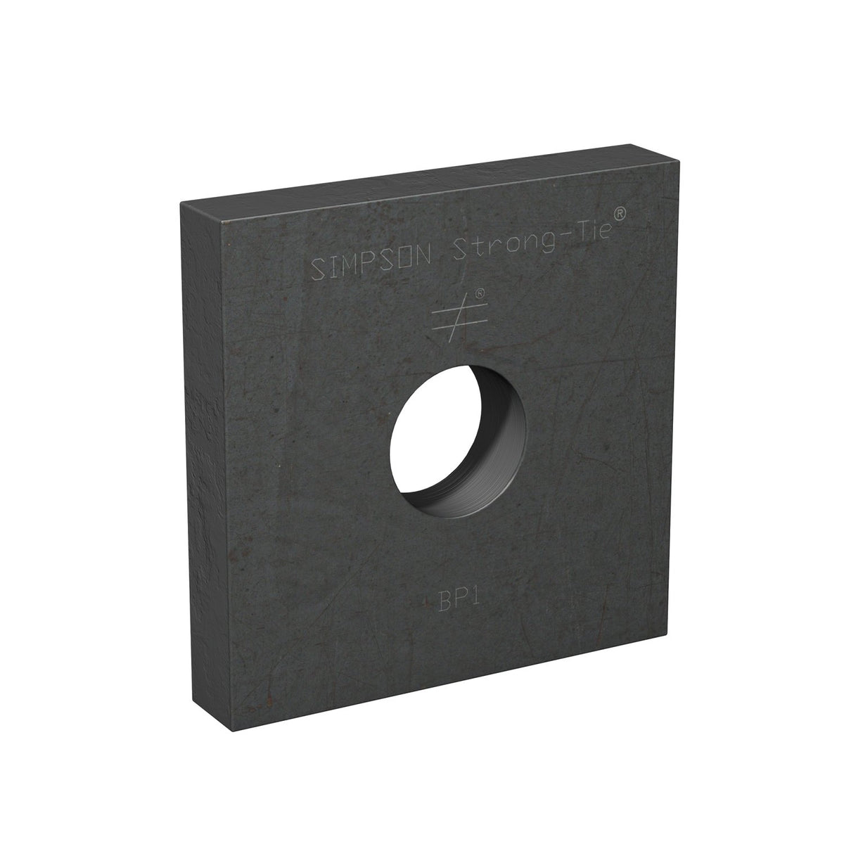 Simpson Strong-Tie BP 1 Bearing Plate 1 inch Bolt Diameter, 3-1/2 x 3-1/2, Thickness 3/8 in