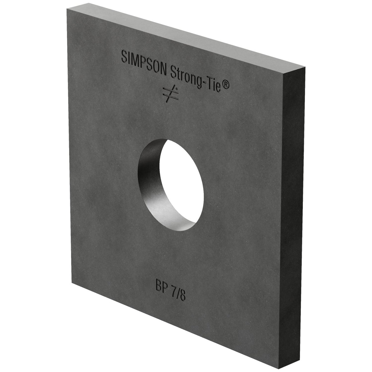Simpson Strong-Tie BP 7/8-R Bearing Plate - 7/8 in Bolt Dia - 3x3 in