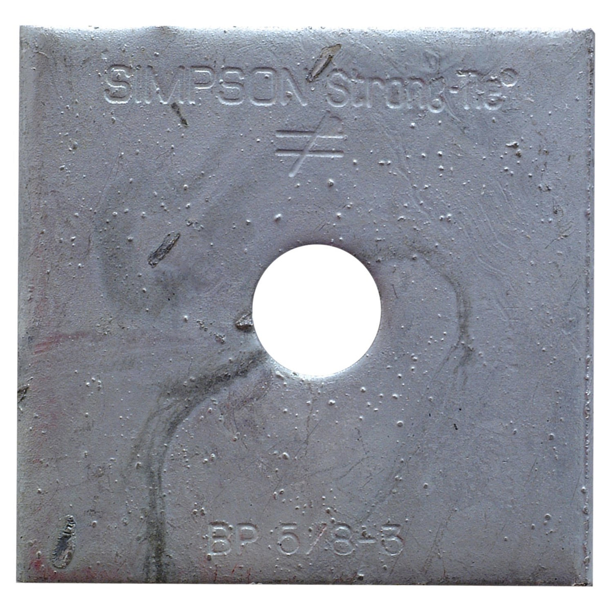 Simpson Strong-Tie BP 5/8-3HDG Bearing Plate 5/8" Bolt Dia 3" x 3" Hot-Dip Galvanized