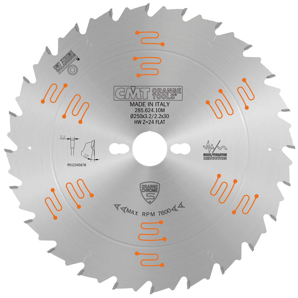 CMT 285.640.10M Heavy-Duty General Purpose Saw Blade 250 x 30mm T40 ATB