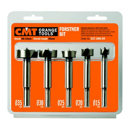 CMT 537.000.05 Forstner Bit Set S=8-10mm 5-Pcs RH