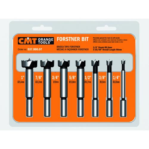 CMT 537.000.07 Forstner Bit Set S=3/8" 7-Pcs RH