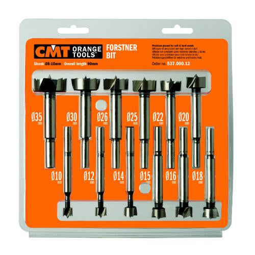 CMT 537.000.12 Forstner Bit Set S=8-10mm 12-Pcs RH