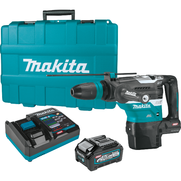 Makita 40V Max XGT 1-9/16" AVT Rotary Hammer Kit SDS-MAX (4.0Ah)