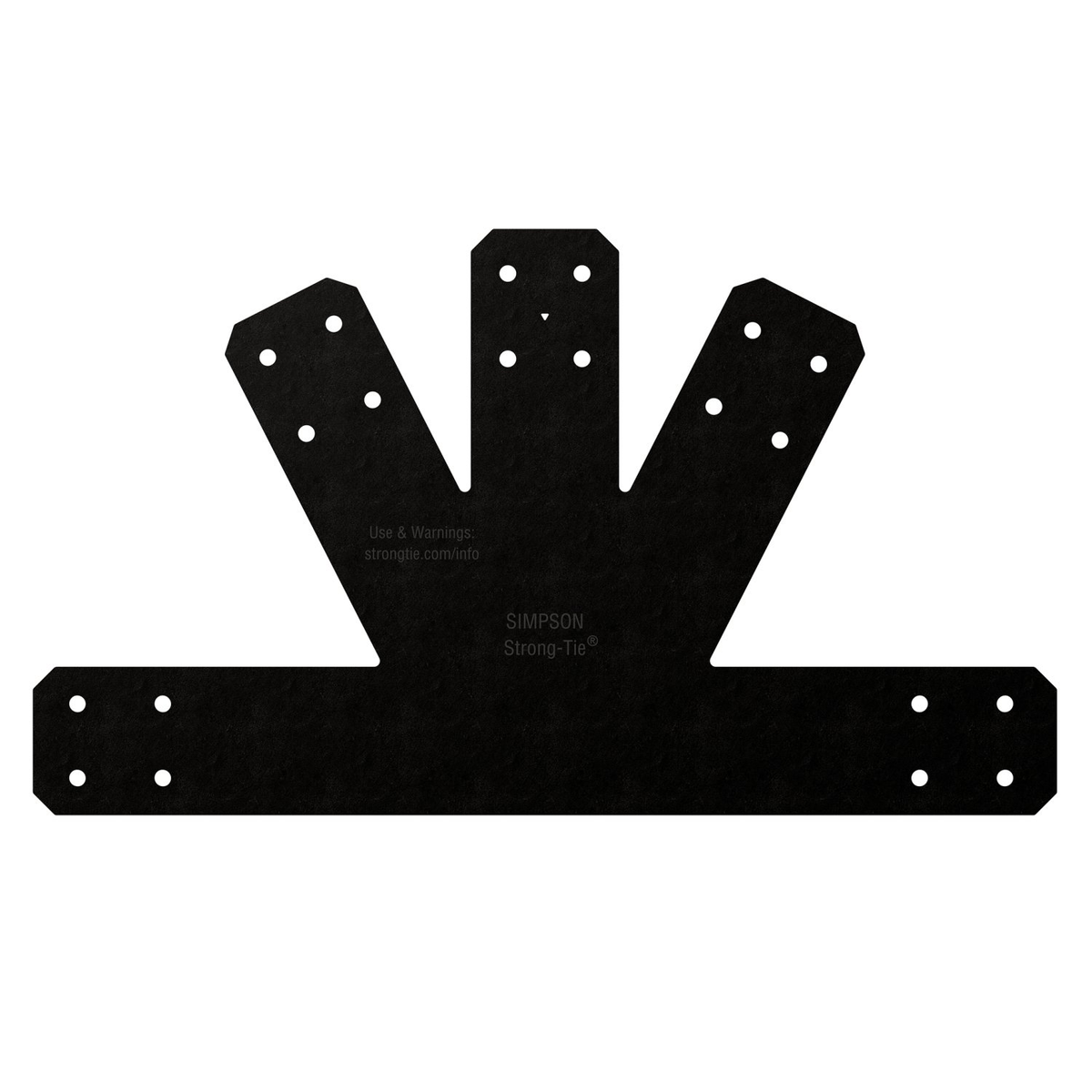 Simpson Strong-Tie APVGP612 Avant Decorative Gable Plate- Black Powder Coat