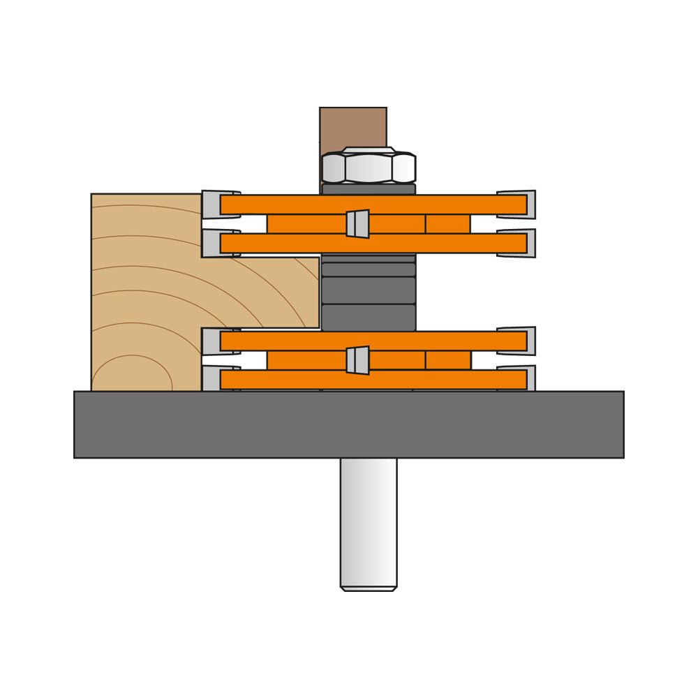 CMT 800.628.11 Tenon Cutting Router Bit