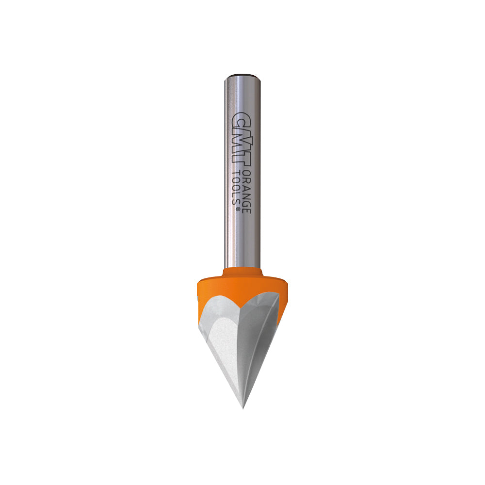 CMT 858.001.11 60-Degree V-Groove Bit 1/4-Inch Shank 1/2-Inch Diameter Carbide-Tipped