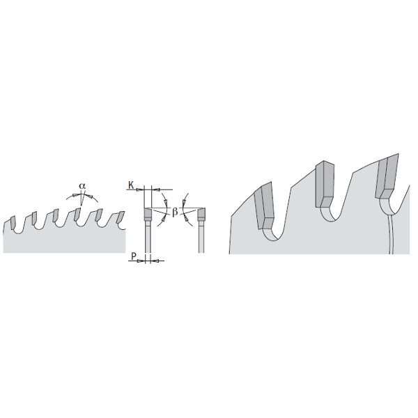 CMT 285.680.12 Chrome Fine Finish Sliding Compound Saw Blades - D 12 305mm | T 80 | B 1 | K .091 | P .071