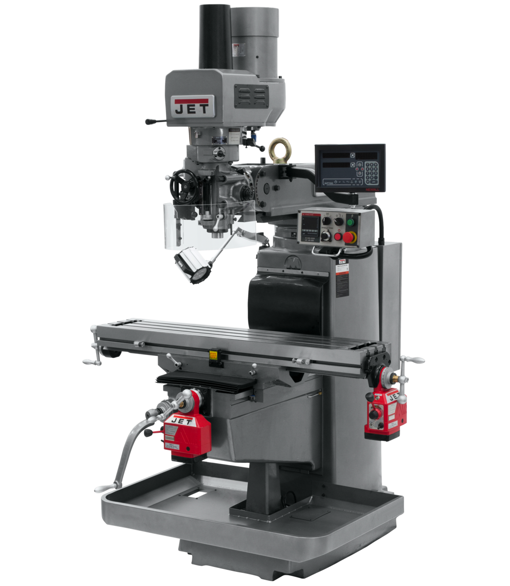690647, JTM-1050EVS2 with Newall  DP700 3X (Q) DRO,  X & Y Powerfeeds & Air Power Drawbar, Jet, Jet Metalworking, Milling, Vertical Mills, EVS