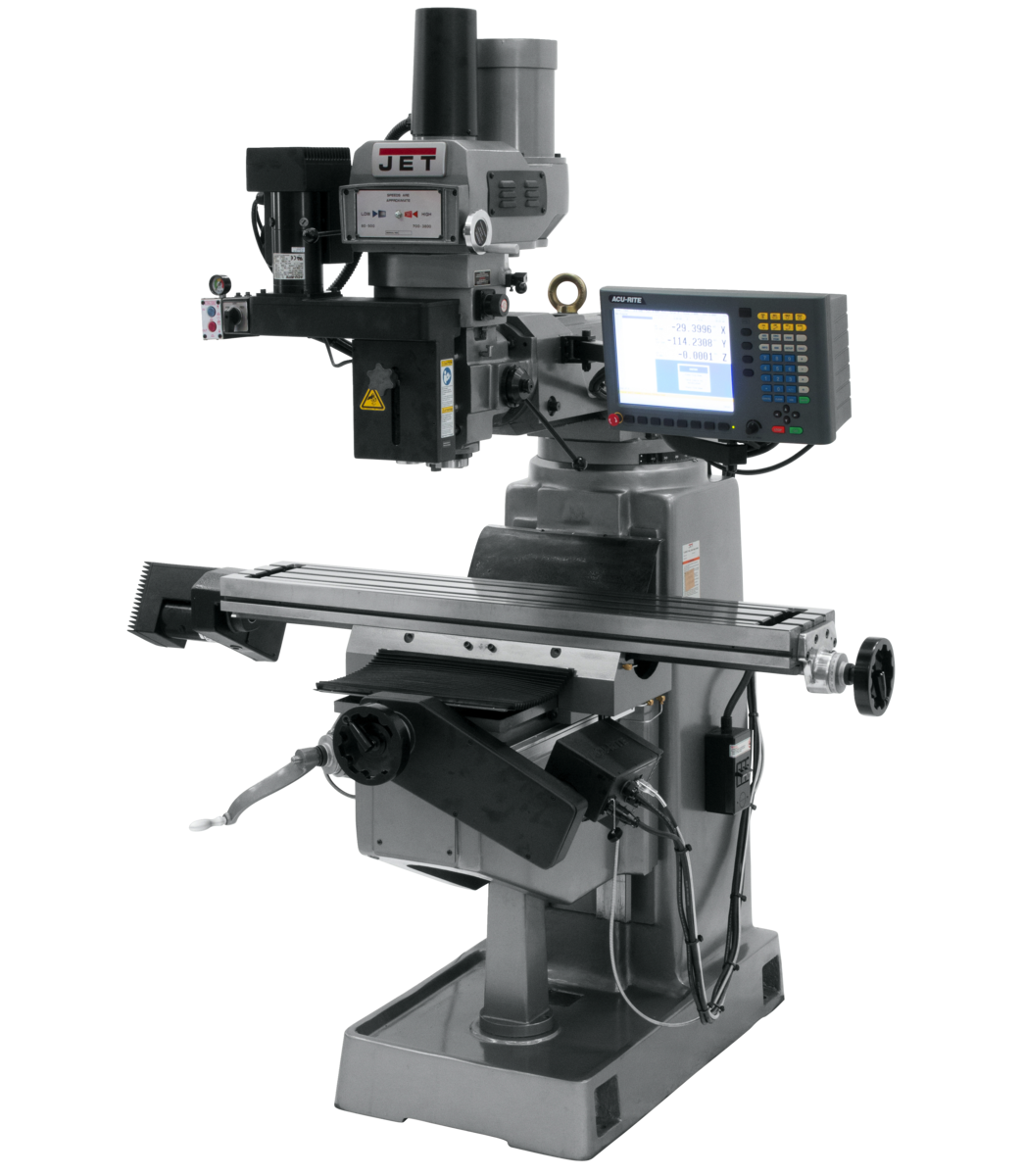 690950, JTM-4VS-1 Mill With 3-Axis ACU-RITE G-2 MILLPWR CNC ,G-2 MILLPWR CNC, Jet, Jet Metalworking, Milling, Vertical Mills