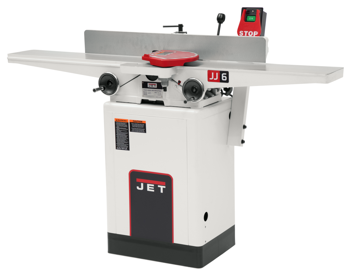 JET JJ-6HHDX, 6"Jointer, Helical Cutterhead, 1 HP, 1Ph 115/230V
