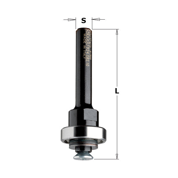 CMT 824.122.00 Slot Cutter Arbor w/o Bearing S=1/2"