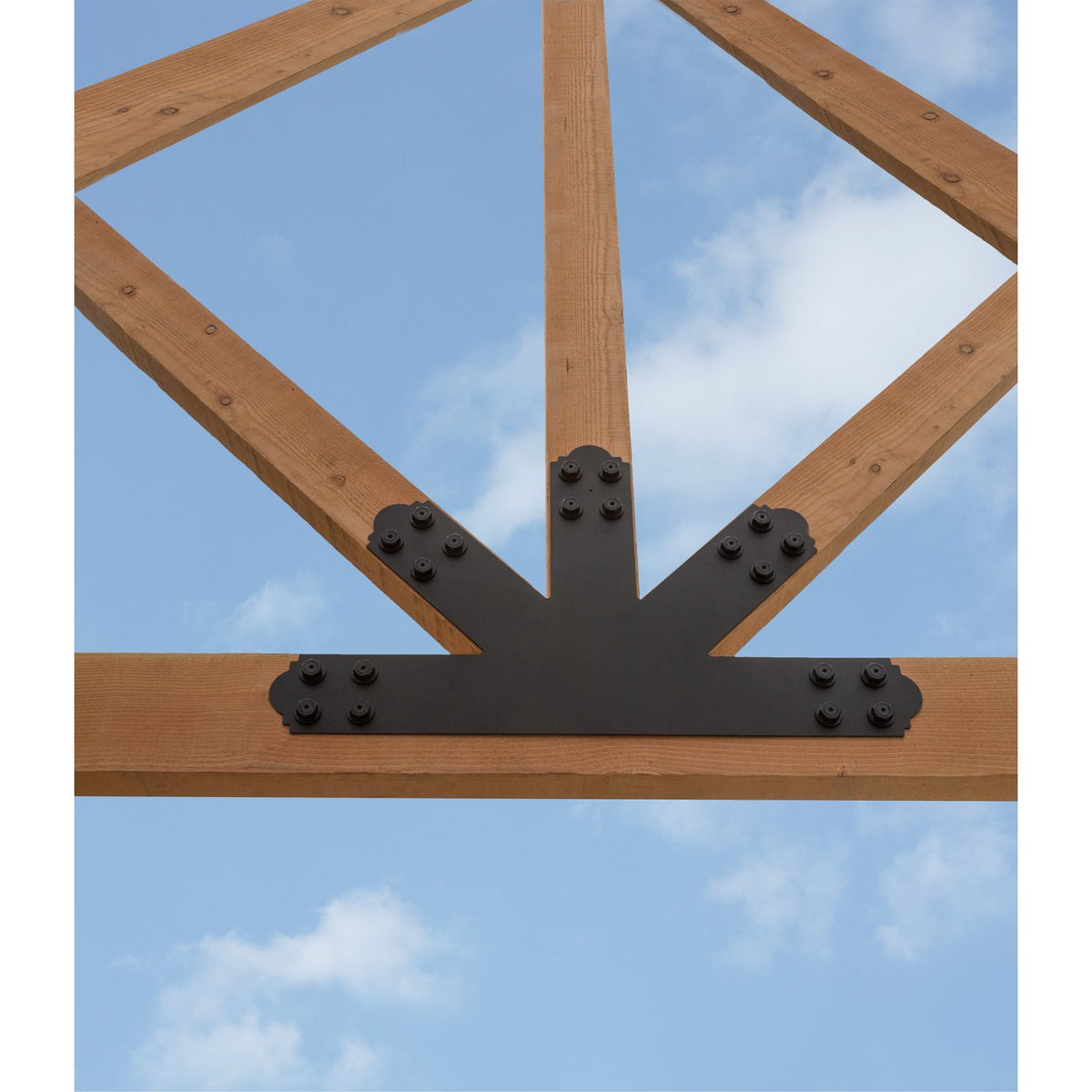 Simpson Strong-Tie Decorative Gable Plate Black Powder-Coated APGP1212 12:12 Pitch