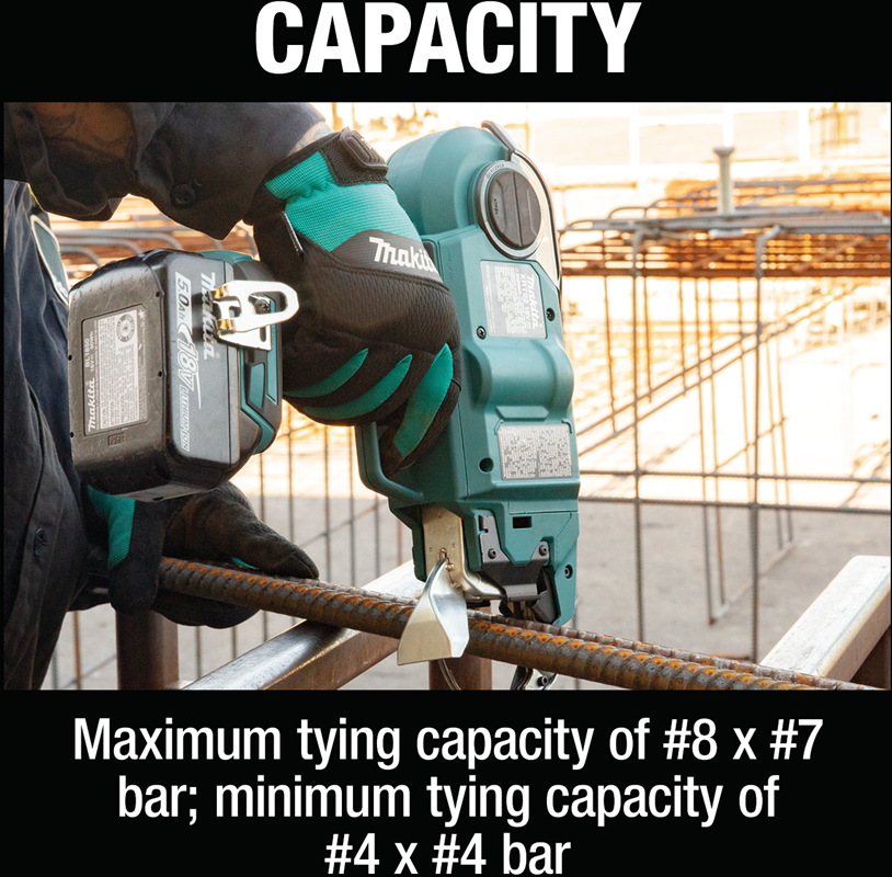Makita XRT02TK Cordless Rebar Tying Tool Kit 18V LXT Brushless Lithium-Ion Deep Capacity 