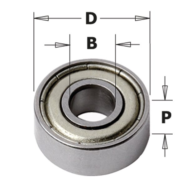 CMT 791.002.00 Bearing 3/8" - 3/16"