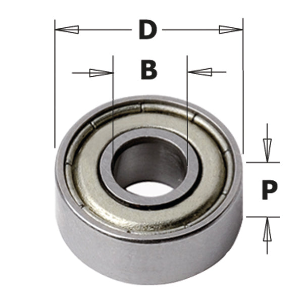 CMT 791.063.00 Undersized Bearing 1/2" (After Use The 791.003.00)