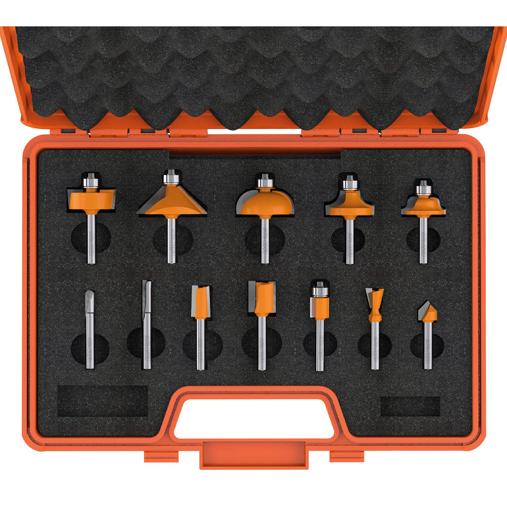 CMT 800.503.11 12-Piece Router Bit Set 1/4" Shank