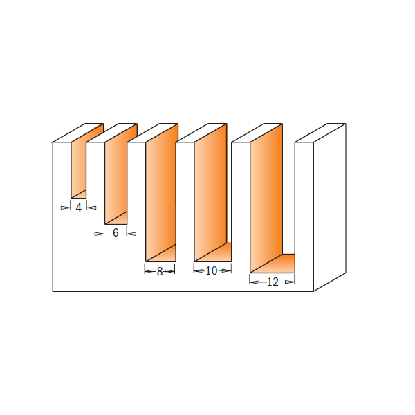 CMT 191.000.02 5-Piece Upcut Spiral Bit Set 1/2-Inch Shank