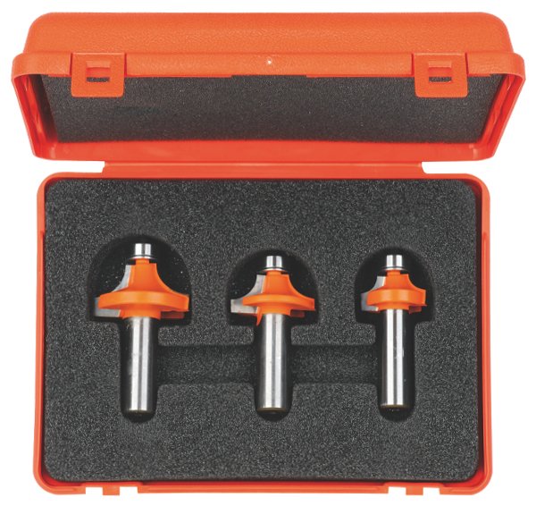 CMT 838.001.11 3 Piece Roundover Set R=1/4" - 3/8" - 1/2" S=1/4"