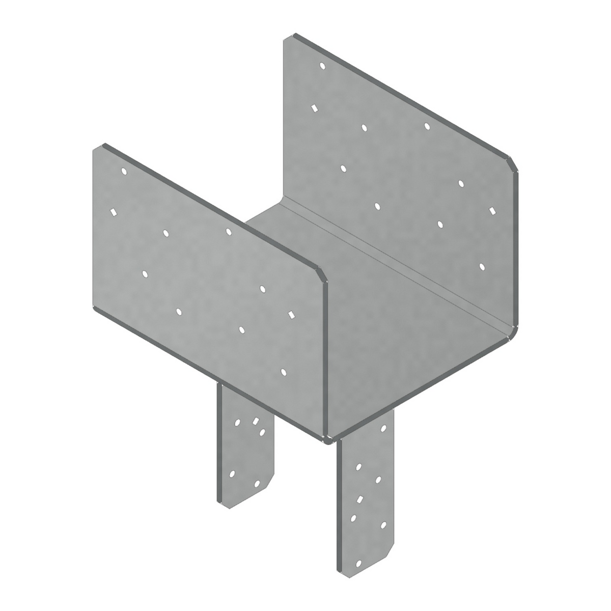 Simpson 8-3/4x Beam, 6x Post Column Cap w/SDS Screws Gray Paint CCQ96SDS2.5
