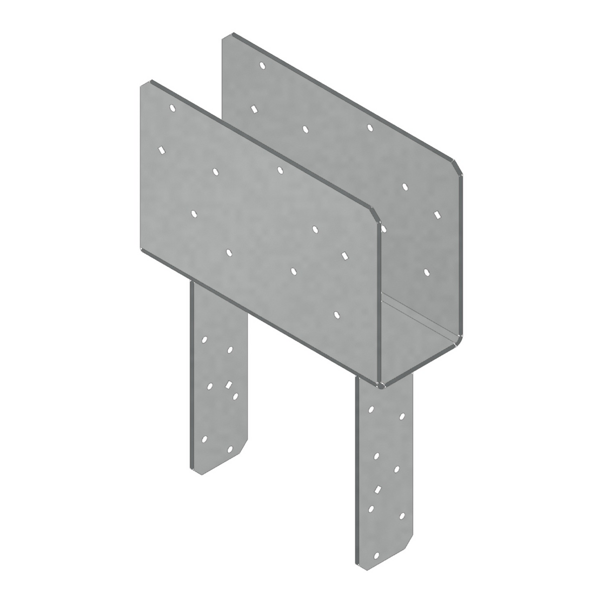 Simpson 4x Beam, 8x Post Column Cap w/SDS Screws HDG CCQ48-SDS2.5HDG